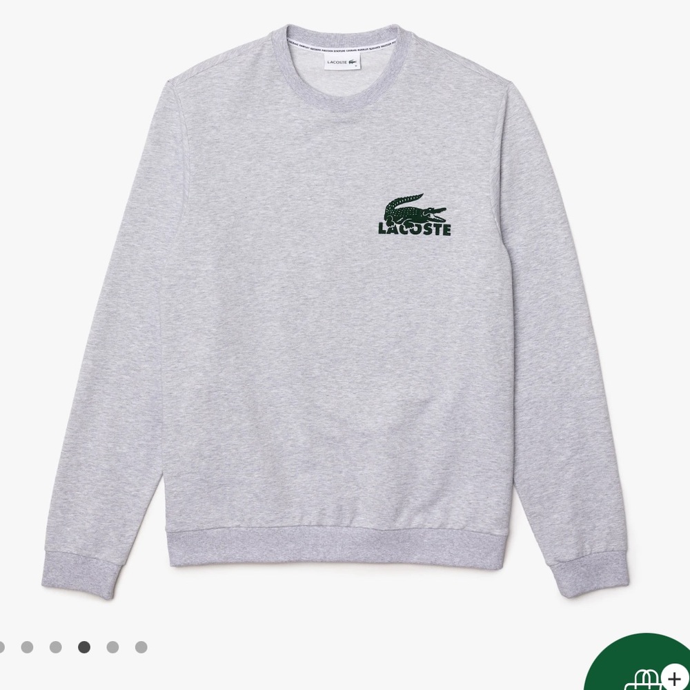 Brand new NWT in bag men’s long sleeve croco logo lounge sweatshirt pull over